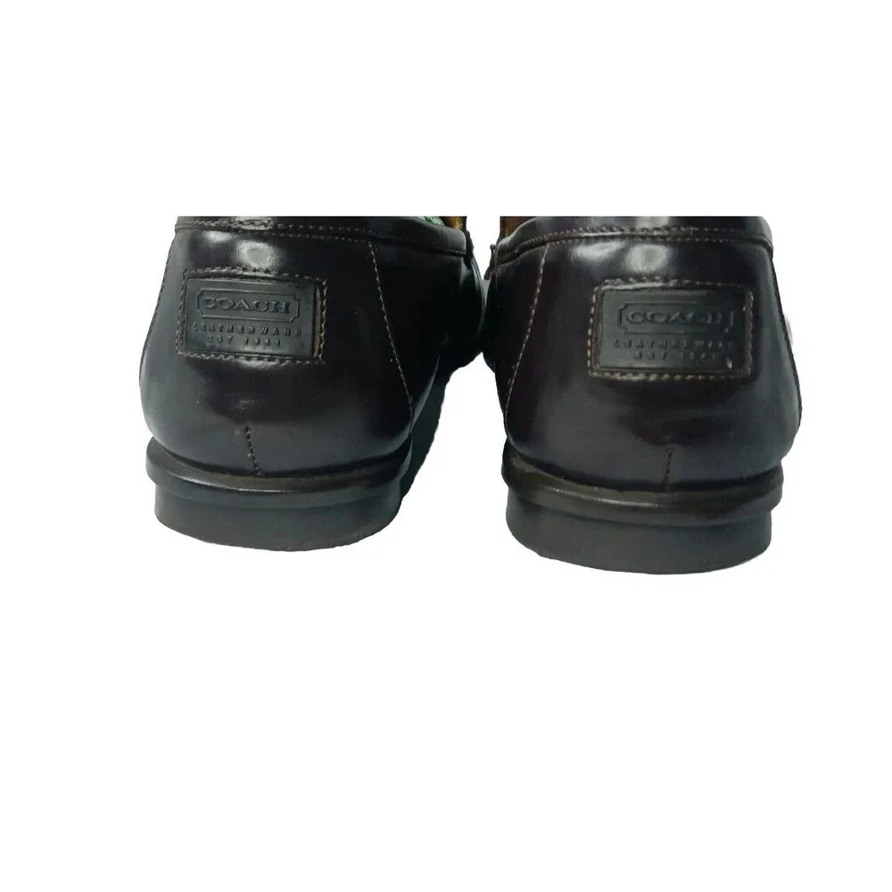 Coach Jerry Loafers Men’s Size 9 Shoes Italian Leather Dark Brown